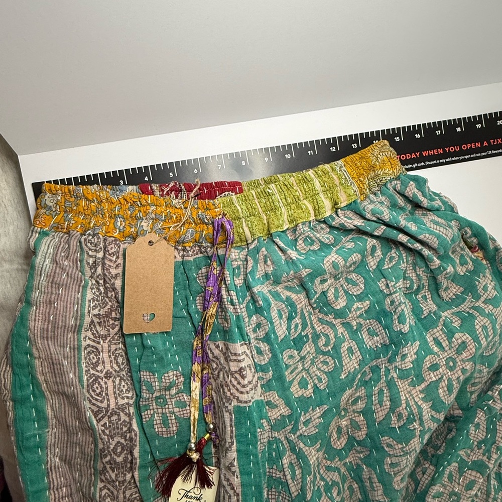 Kantha pants. Free size. NWT BOHO - Picture 5 of 11